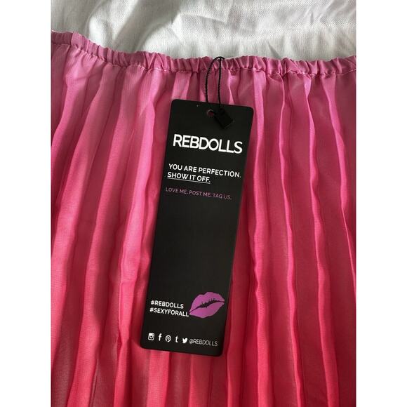 Sunset Ombre Halter Maxi Dress by Rebdolls 1X - Picture 5 of 9